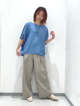 COMME CA ISM STAFFさん（レディース・160cm）の夏コーディネート