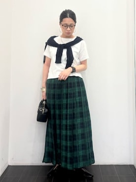 COMME CA ISM STAFFさん(レディース・157cm)の夏コーディネート