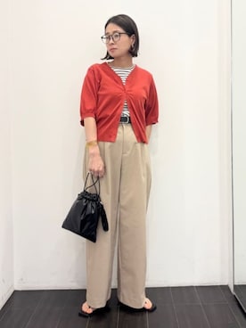 「マリン」｜COMME CA ISM STAFFさん（レディース・157cm）の夏コーディネート