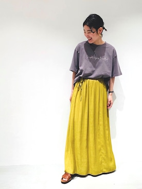 COMME CA ISM STAFFさん（レディース・151cm）の夏コーディネート