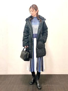 「COMME CA ISM（コムサイズム）のアイテム」を使った、COMME CA ISM STAFFさん（レディース・167cm）の冬コーディネート