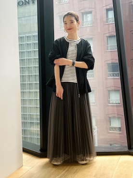 「COMME CA ISM（コムサイズム）のアイテム」を使った、COMME CA ISM STAFFさん（レディース・151cm）の春コーディネート