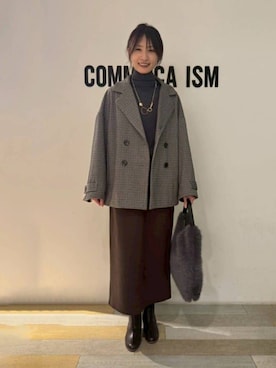 「アイテム（ジャケット/アウター）」を使った、COMME CA ISM STAFFさん（レディース・170cm）の冬コーディネート