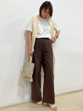 COMME CA ISM STAFFさん(レディース・166cm)の夏コーディネート