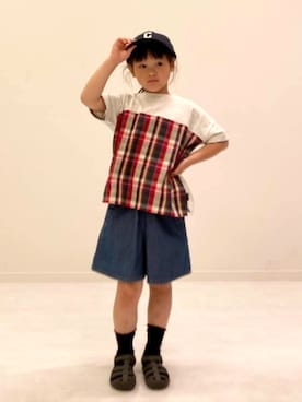 COMME CA ISM STAFFさん(キッズ・110cm)の夏コーディネート