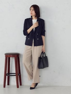 COMME CA ISM STAFFさん（レディース・166cm）の春コーディネート