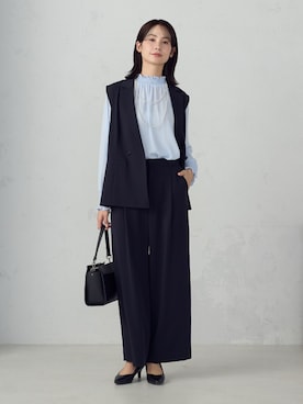 「COMME CA ISM（コムサイズム）のアイテム」を使った、COMME CA ISM STAFFさん（レディース・166cm）の冬コーディネート