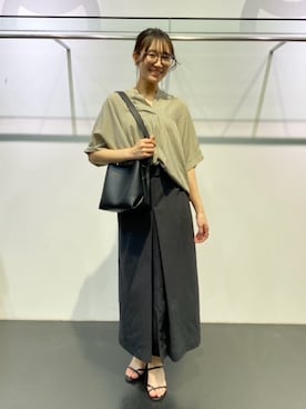 「COMME CA ISM（コムサイズム）のアイテム」を使った、COMME CA ISM STAFFさん（レディース・165cm）の夏コーディネート