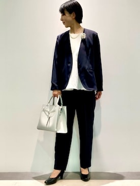 COMME CA ISM STAFFさん(レディース・156cm)の春コーディネート