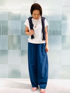 COMME CA ISM STAFFさん(レディース・155cm)の夏コーディネート