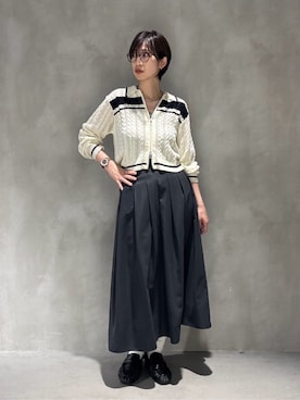 「COMME CA ISM（コムサイズム）のアイテム」を使った、COMME CA ISM STAFFさん（レディース・170cm）の春コーディネート