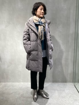 「アイテム（ブーツ、シルバー系）」を使った、COMME CA ISM STAFFさん（レディース・165cm）の秋コーディネート