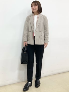 「COMME CA ISM（コムサイズム）のアイテム」を使った、COMME CA ISM STAFFさん（レディース・157cm）の春コーディネート