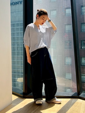 「COMME CA ISM（コムサイズム）のアイテム」を使った、COMME CA ISM STAFFさん（レディース・151cm）の春コーディネート