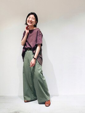 COMME CA ISM STAFFさん（レディース・151cm）の夏コーディネート