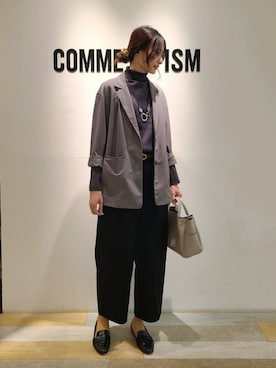 「アイテム（テーラードジャケット）」を使った、COMME CA ISM STAFFさん（レディース・170cm）の秋コーディネート