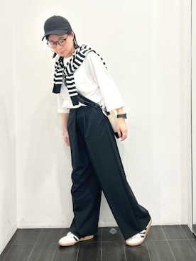 「COMME CA ISM（コムサイズム）のアイテム」を使った、COMME CA ISM STAFFさん（レディース・157cm）の春コーディネート