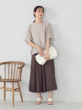 「COMME CA ISM（コムサイズム）のアイテム」を使った、COMME CA ISM STAFFさん（レディース・167cm）の春コーディネート