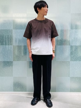 「COMME CA ISM（コムサイズム）のアイテム」を使った、COMME CA ISM STAFFさん（メンズ・175cm）の夏コーディネート