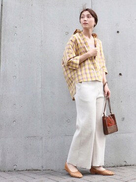 COMME CA ISM STAFFさん（レディース・168cm）の夏コーディネート