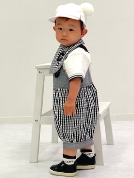 COMME CA ISM STAFFさん(キッズ・80cm)の夏コーディネート