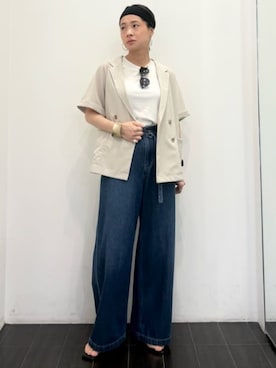 COMME CA ISM STAFFさん(レディース・157cm)の夏コーディネート