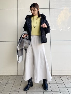 「高身長女子」｜COMME CA ISM STAFFさん（レディース・167cm）の冬コーディネート