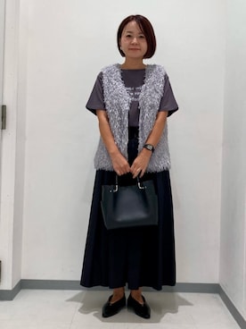 COMME CA ISM STAFFさん（レディース・155cm）の秋コーディネート