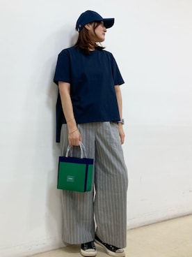 「MONO　COMME CA（モノコムサ）のアイテム」を使った、COMME CA ISM STAFFさん（レディース・166cm）の春コーディネート
