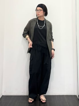COMME CA ISM STAFFさん(レディース・157cm)の夏コーディネート