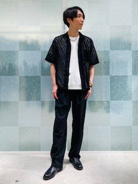 「COMME CA ISM（コムサイズム）のアイテム」を使った、COMME CA ISM STAFFさん（メンズ・175cm）の夏コーディネート