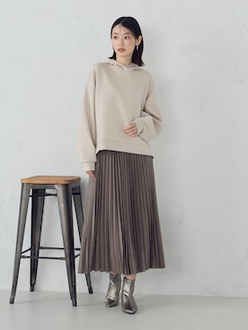 「アイテム（ブーツ、シルバー系）」を使った、COMME CA ISM STAFFさん（レディース・169cm）の秋コーディネート