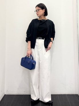 「COMME CA ISM（コムサイズム）のアイテム」を使った、COMME CA ISM STAFFさん（レディース・157cm）の春コーディネート
