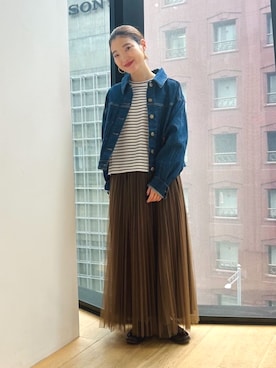 「COMME CA ISM（コムサイズム）のアイテム」を使った、COMME CA ISM STAFFさん（レディース・151cm）の春コーディネート
