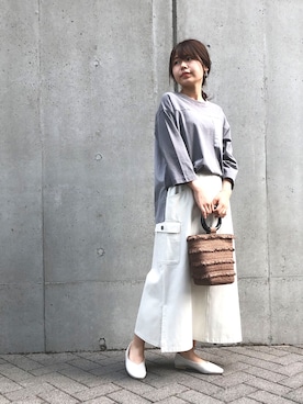 COMME CA ISM STAFFさん（レディース・151cm）の夏コーディネート