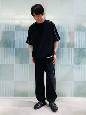 「COMME CA ISM（コムサイズム）のアイテム」を使った、COMME CA ISM STAFFさん（メンズ・175cm）の夏コーディネート
