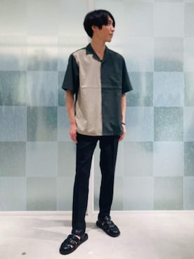 「COMME CA ISM（コムサイズム）のアイテム」を使った、COMME CA ISM STAFFさん（メンズ・175cm）の夏コーディネート