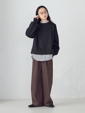 「COMME CA MODELS（コムサモデルズ）のアイテム」を使った、COMME CA ISM STAFFさん（レディース・162cm）の秋コーディネート