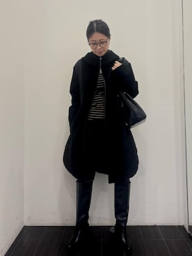 COMME CA ISM STAFFさん（レディース・157cm）の冬コーディネート