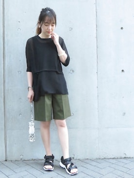 COMME CA ISM STAFFさん（レディース・164cm）の夏コーディネート