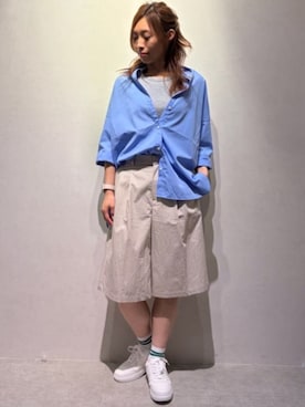 「COMME CA ISM（コムサイズム）のアイテム」を使った、COMME CA ISM STAFFさん（レディース・166cm）の夏コーディネート