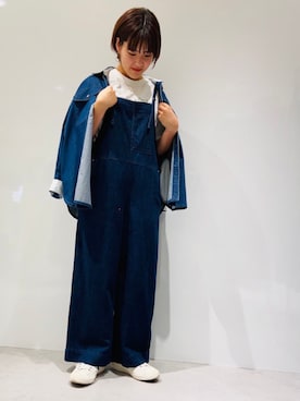 「ONIGIRI（オニギリ）のイヤリング（イヤリング）」を使った、COMME CA ISM STAFFさん（レディース・161cm）の夏コーディネート