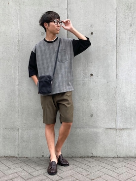 「コムサコミューン」｜COMME CA ISM STAFFさん（メンズ・173cm）の夏コーディネート