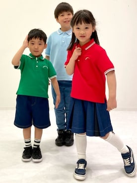 COMME CA ISM STAFFさん（キッズ・120cm）の春コーディネート