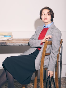 「アイテム（テーラードジャケット、その他）」を使った、COMME CA ISM STAFFさん（レディース・165cm）の秋コーディネート