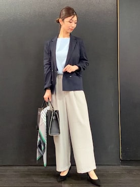 「アイテム（ジャケット/アウター）」を使った、COMME CA ISM STAFFさん（レディース・167cm）の春コーディネート