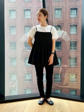 「COMME CA ISM（コムサイズム）のアイテム」を使った、COMME CA ISM STAFFさん（レディース・151cm）の夏コーディネート