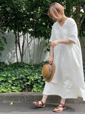 COMME CA ISM STAFFさん(レディース・154cm)の夏コーディネート