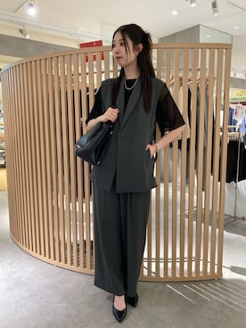 COMME CA ISM STAFFさん(レディース・163cm)の夏コーディネート