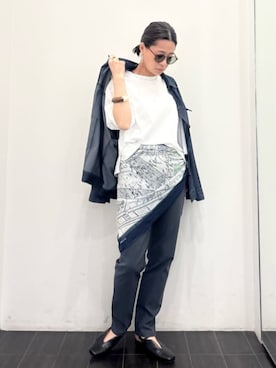 「COMME CA ISM（コムサイズム）のアイテム」を使った、COMME CA ISM STAFFさん（レディース・157cm）の春コーディネート